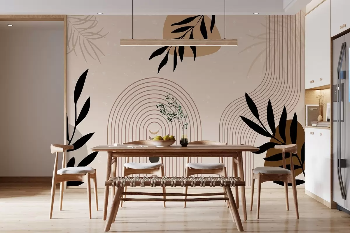 carta da parati Astratto con piante nr. w04745