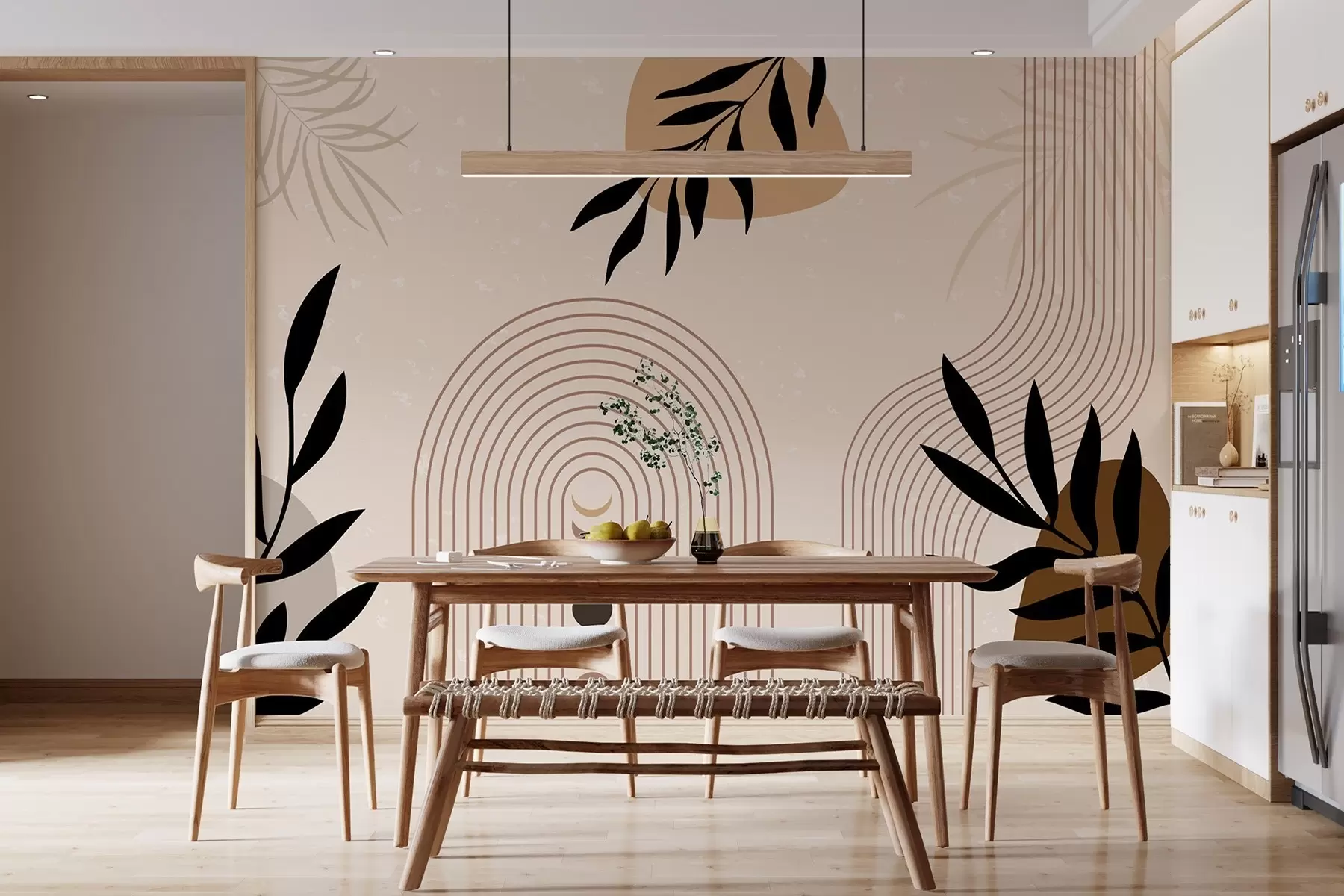 carta da parati Astratto con piante nr. w04745