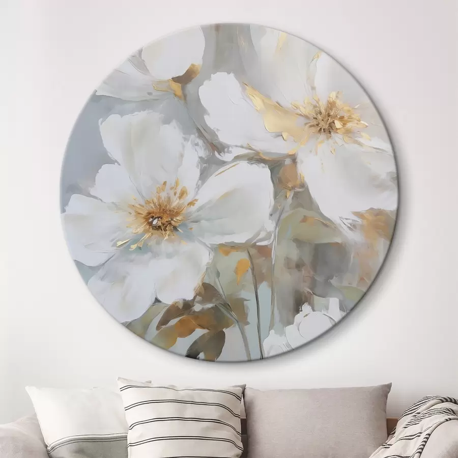 carta da parati Fiori astratti imitazione di pittura nr. r46346