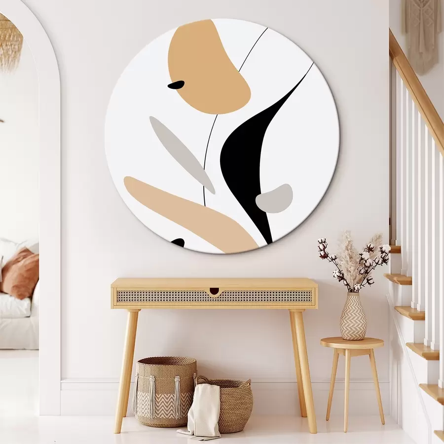 carta da parati Composizione astratta con macchie e linee nr. r46350