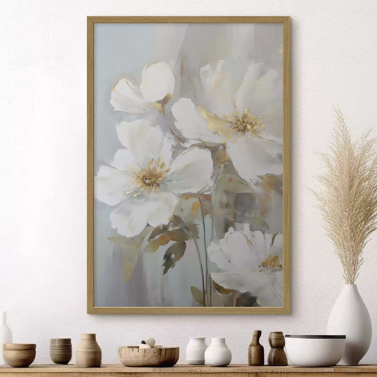 Poster Fiori astratti imitazione di pittura f46346
