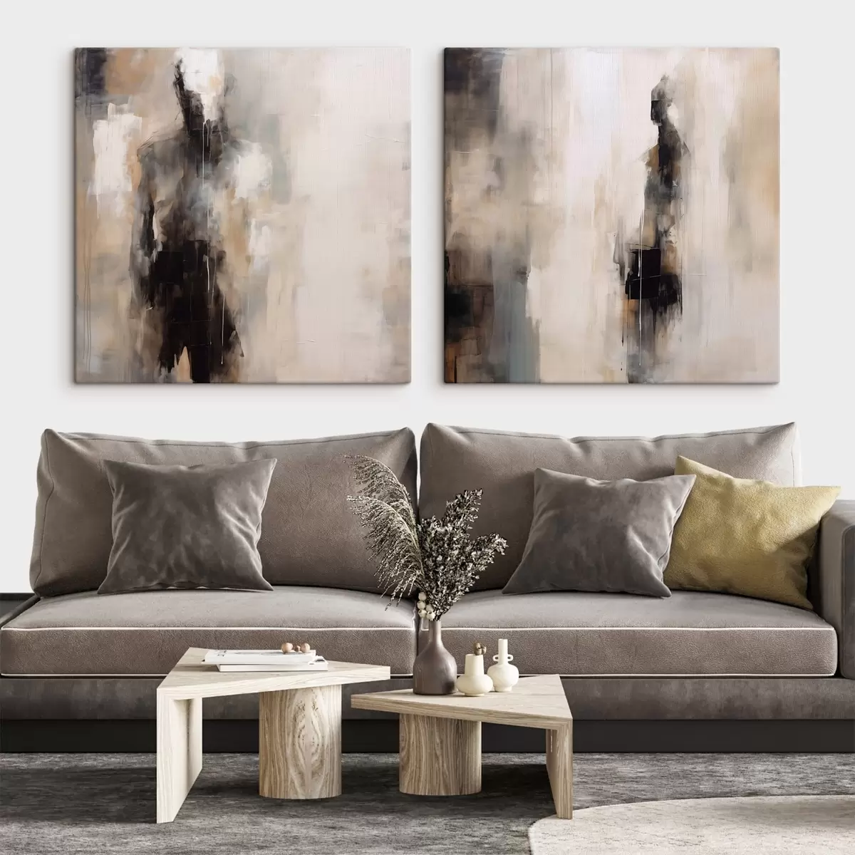 carta da parati Figure umane astratte nell'ombra nr. m00860