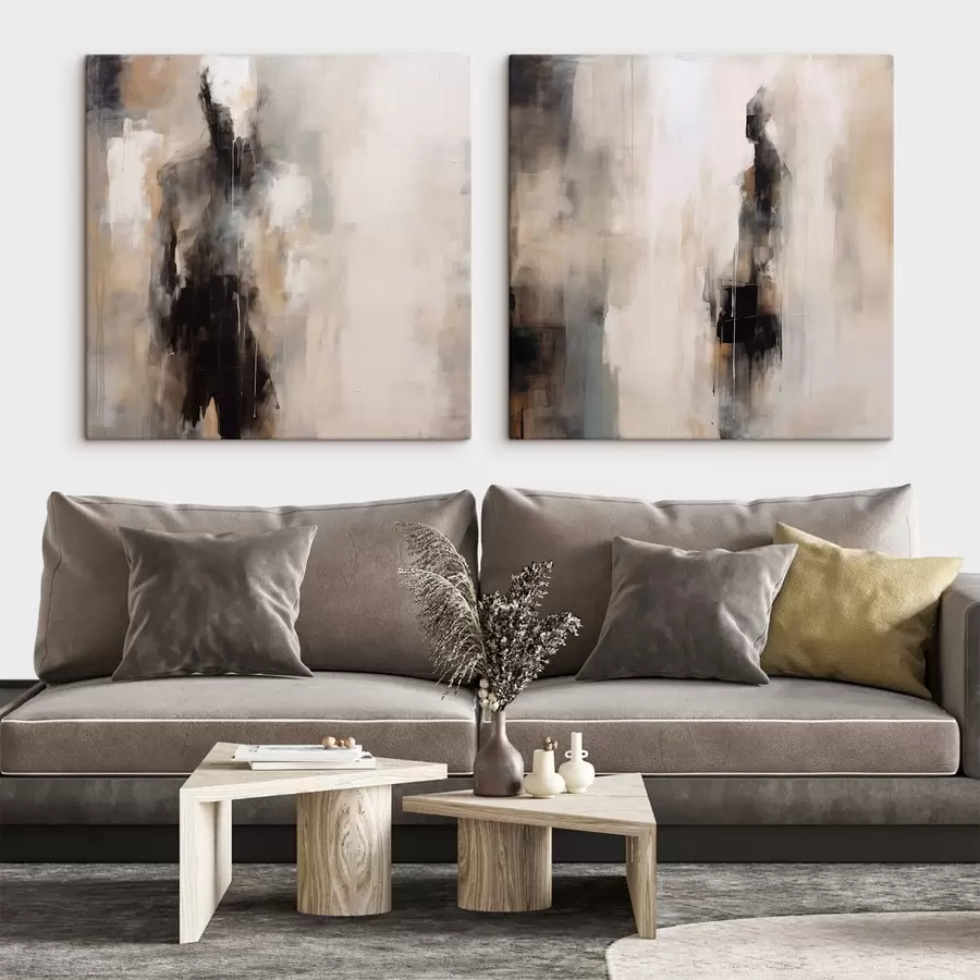 carta da parati Figure umane astratte nell'ombra nr. m00860