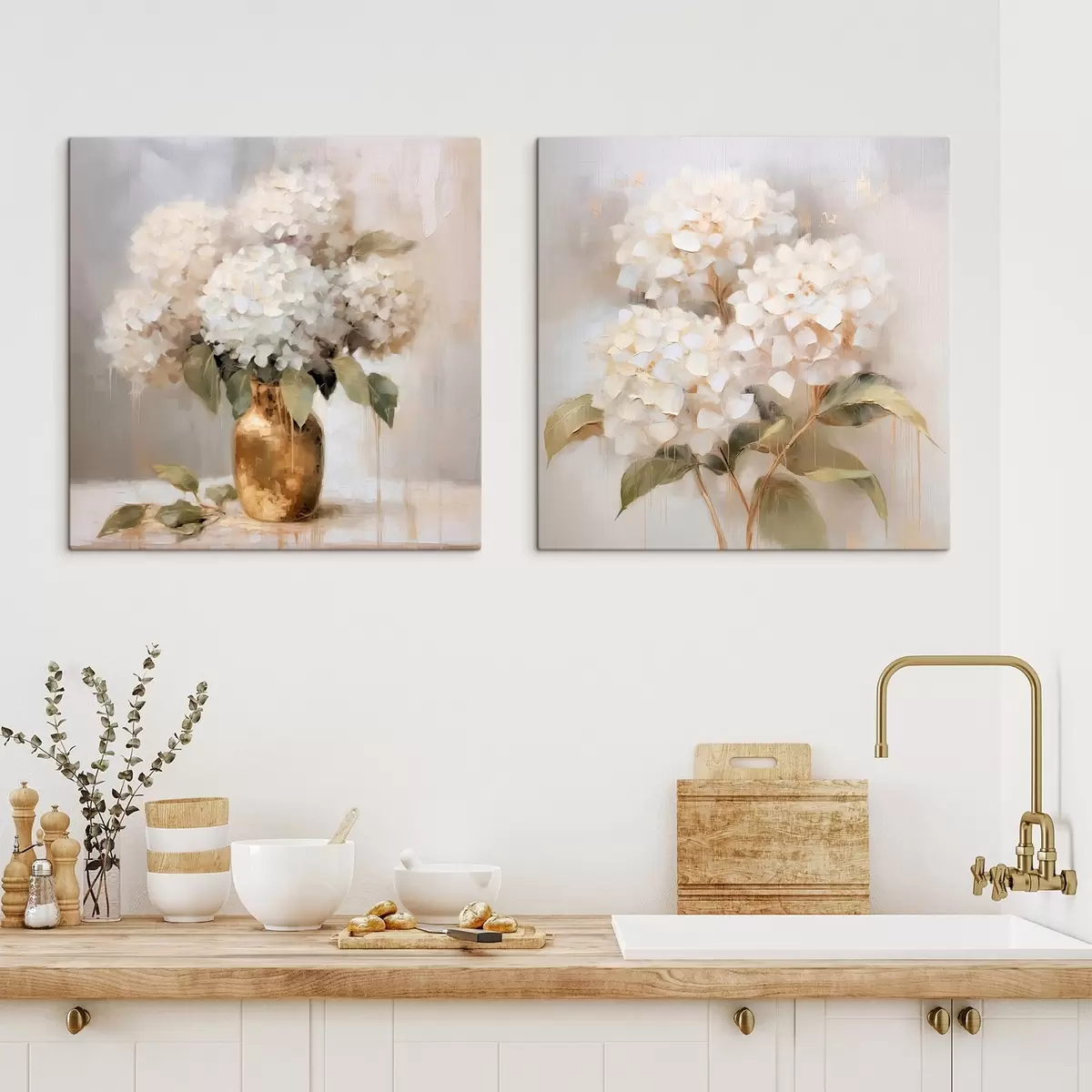 carta da parati Delicate ortensie nr. m00857