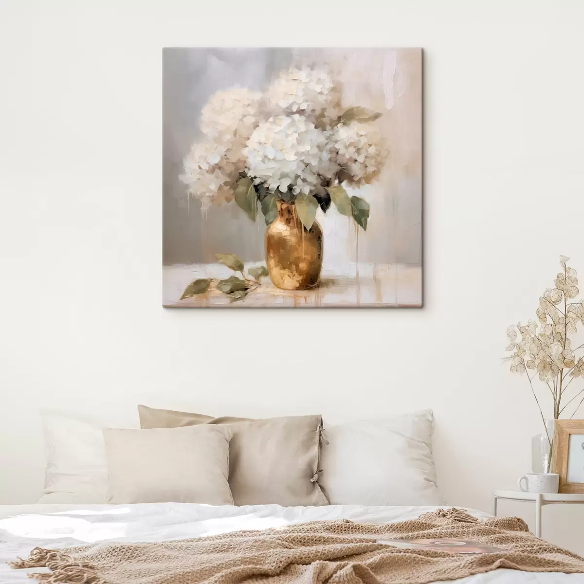 carta da parati Delicato bouquet di ortensie in un vaso nr. s46263