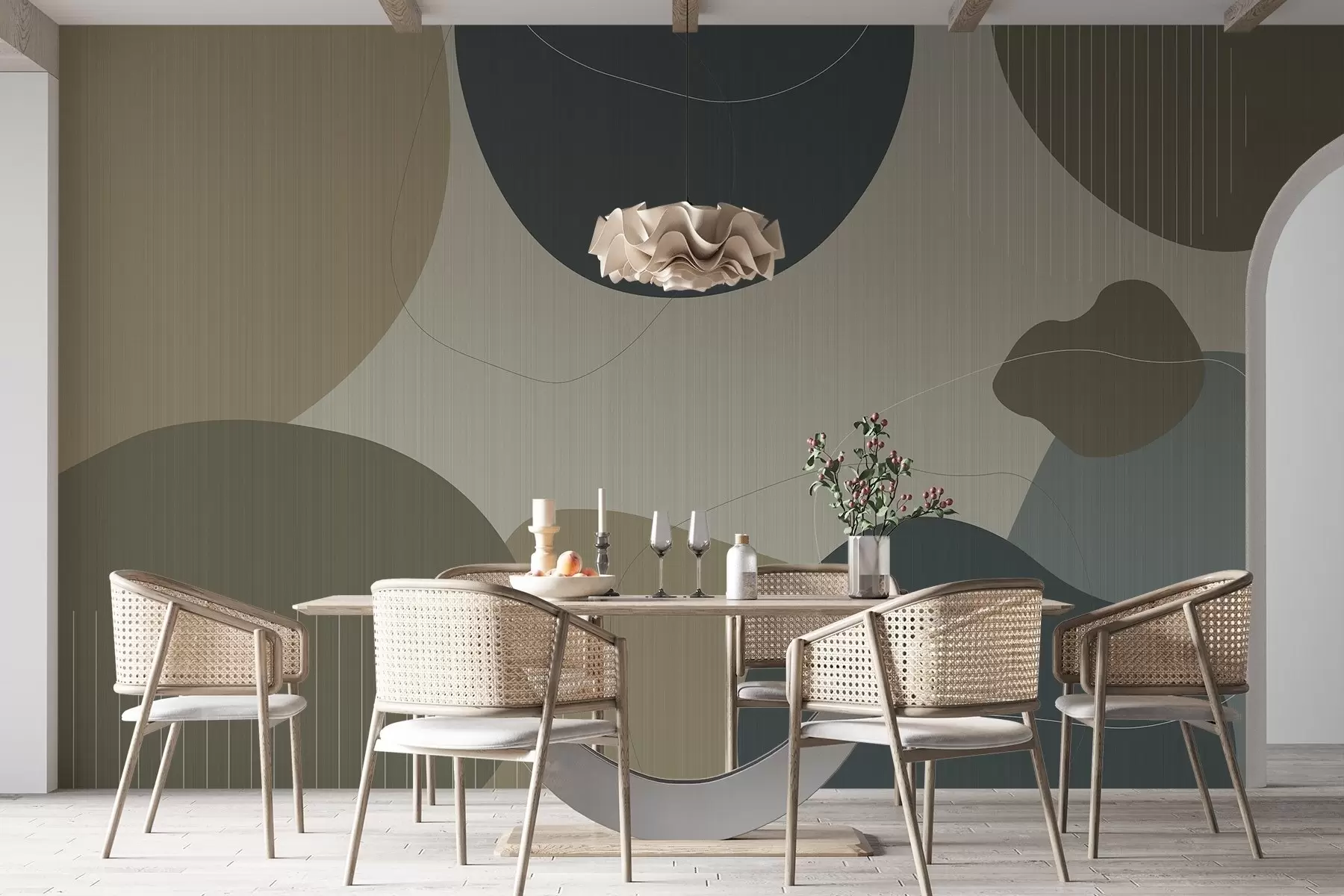 carta da parati Cerchi astratti nr. w04759v2