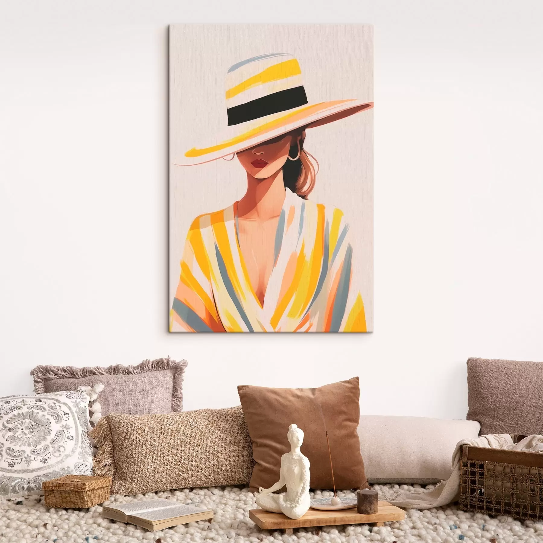 carta da parati Ragazza con cappello nr. s46421