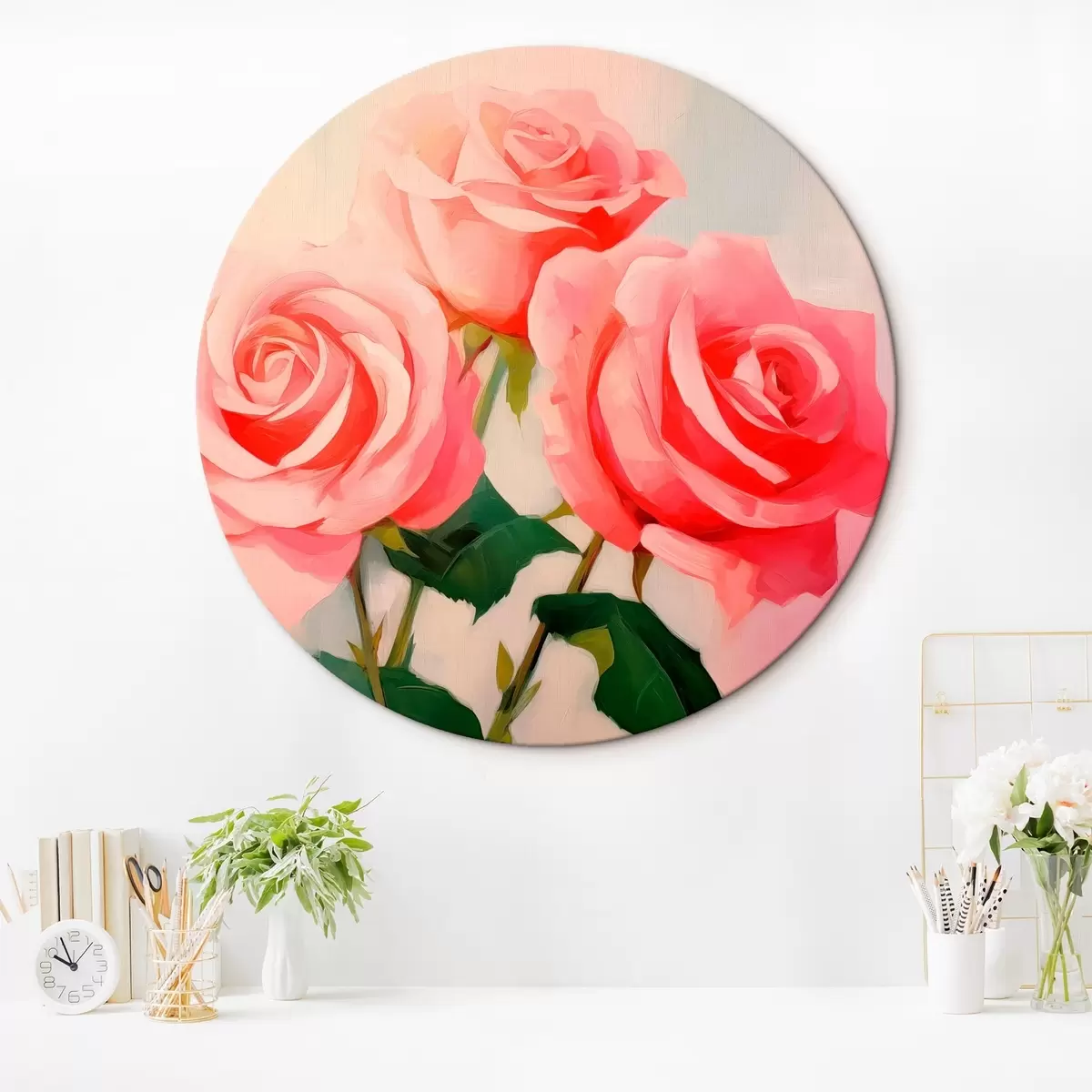 Quadri rotondi Le rose r46416