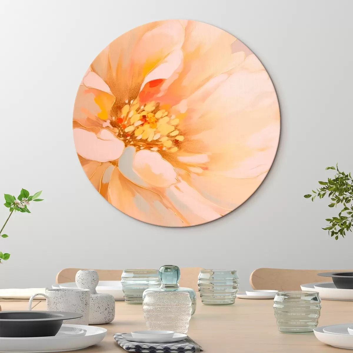 Quadri rotondi Fiore r46424