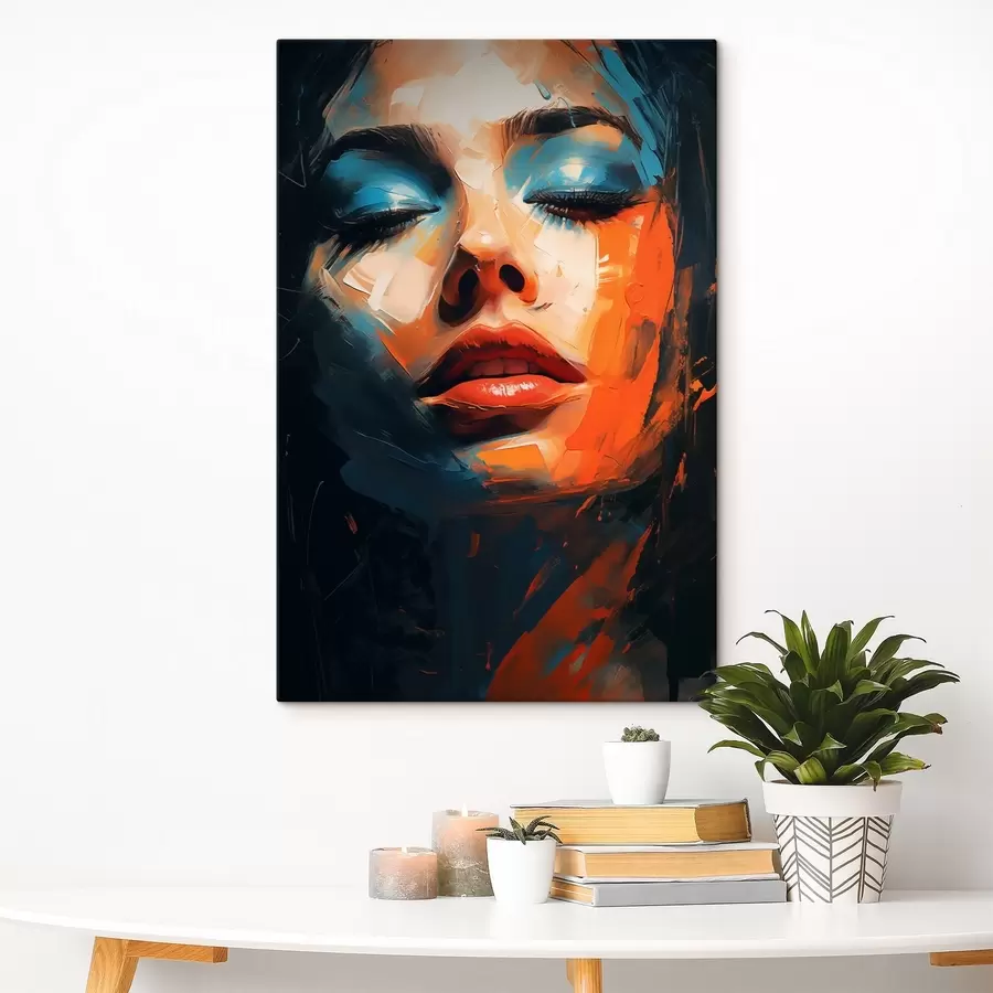 carta da parati Ragazza con il viso dipinto nr. s46377