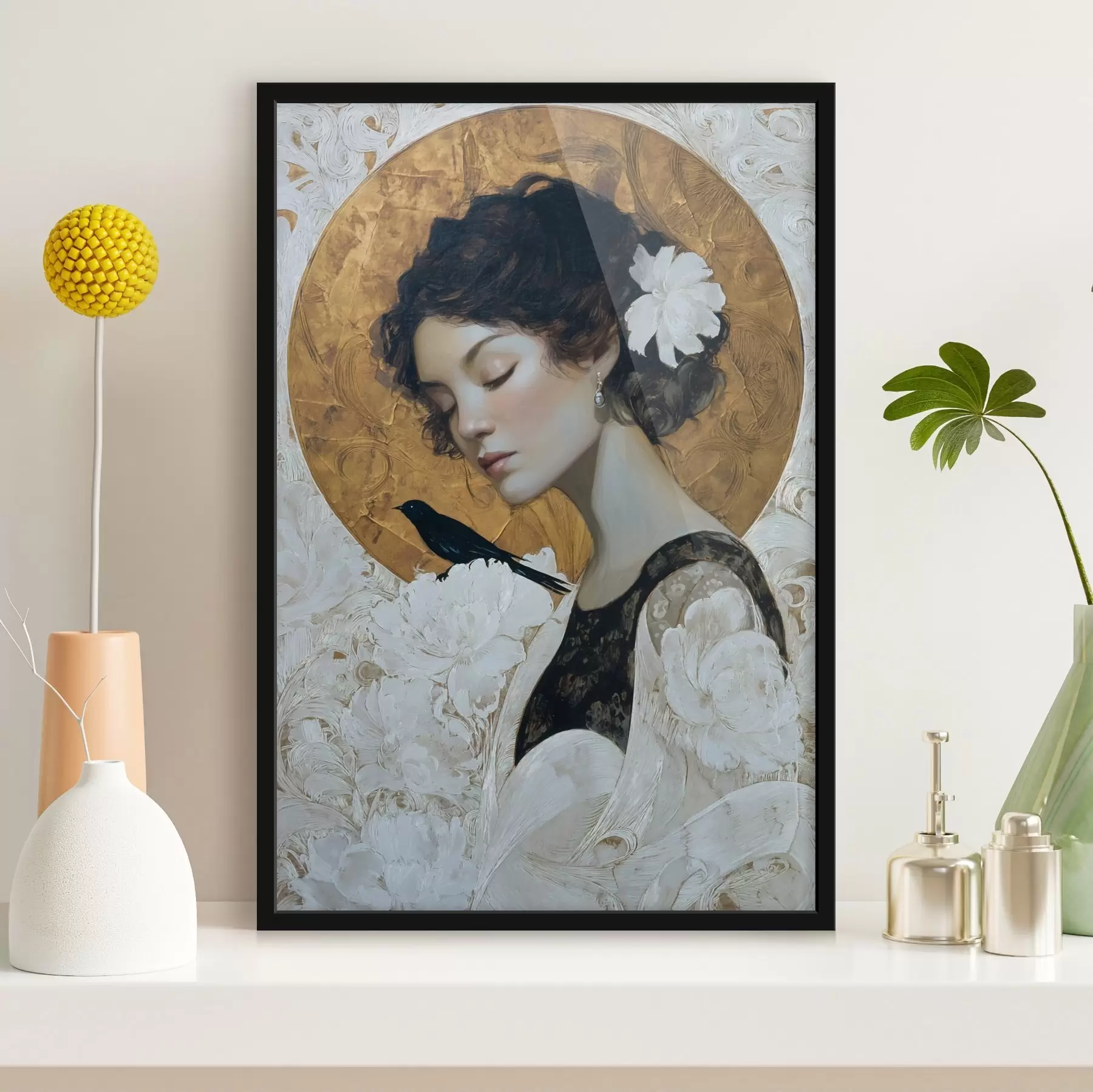 carta da parati Ragazza e cerchio nr. f46364