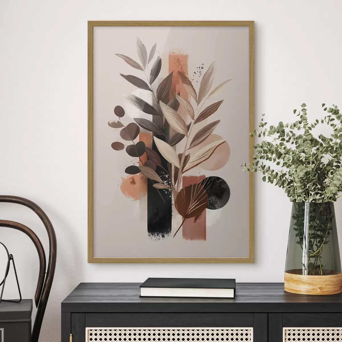 Poster Foglie astratte f46376