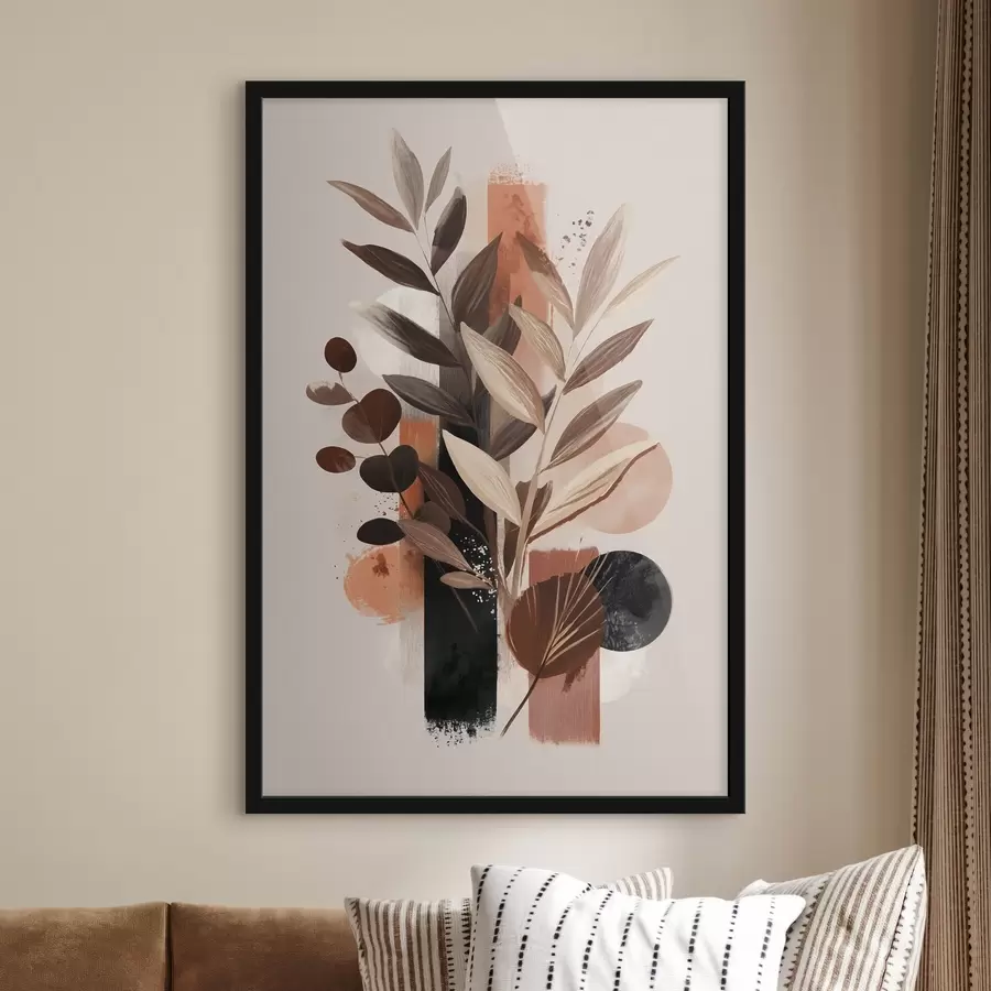 carta da parati Foglie astratte nr. f46376