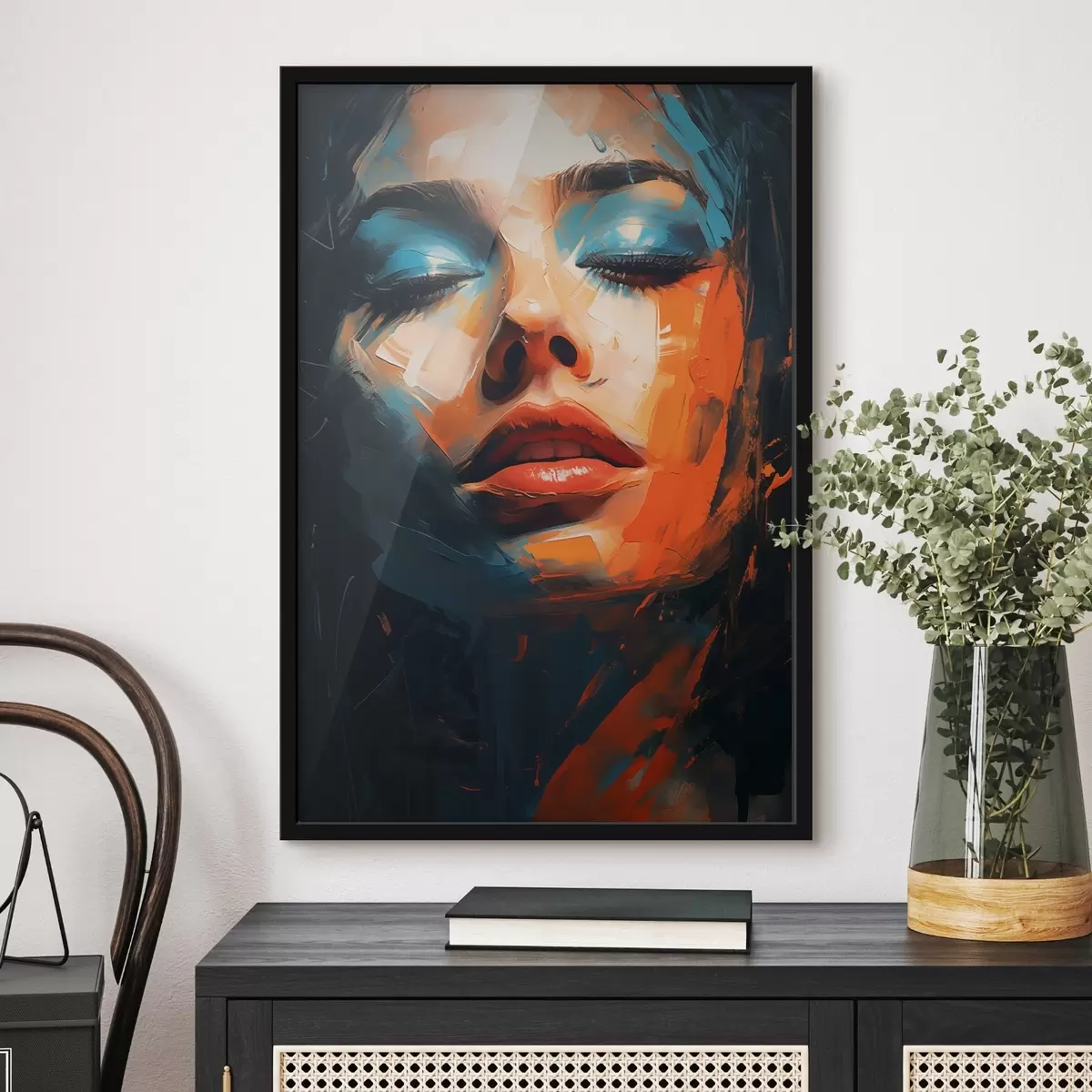 Poster Ragazza con il viso dipinto f46377