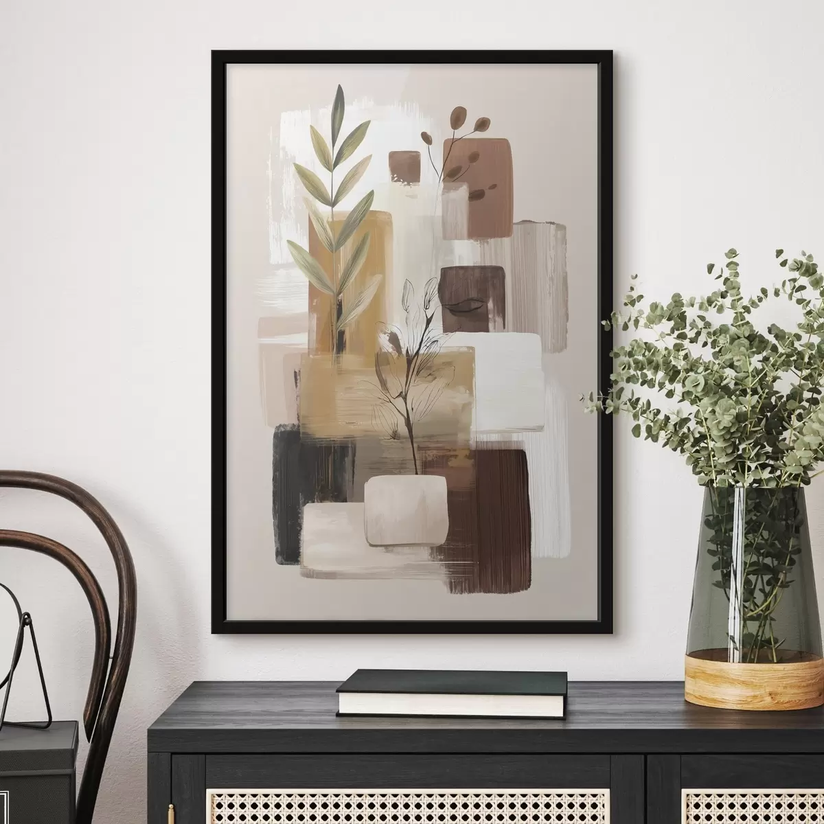 Poster Astrazione foglia f46394