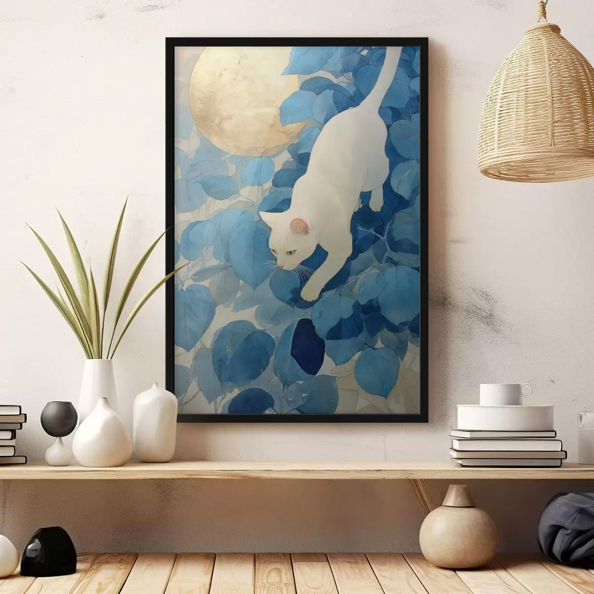 Poster Gatto bianco f46425