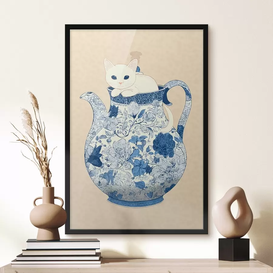 carta da parati Gatto nella brocca nr. f46432