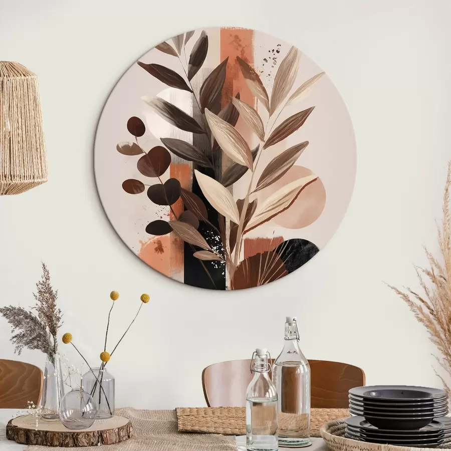 carta da parati Foglie astratte nr. r46376