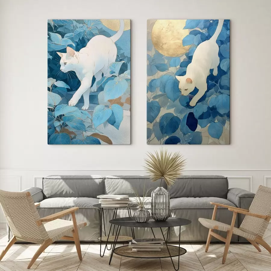 carta da parati Gatto bianco nr. m00924