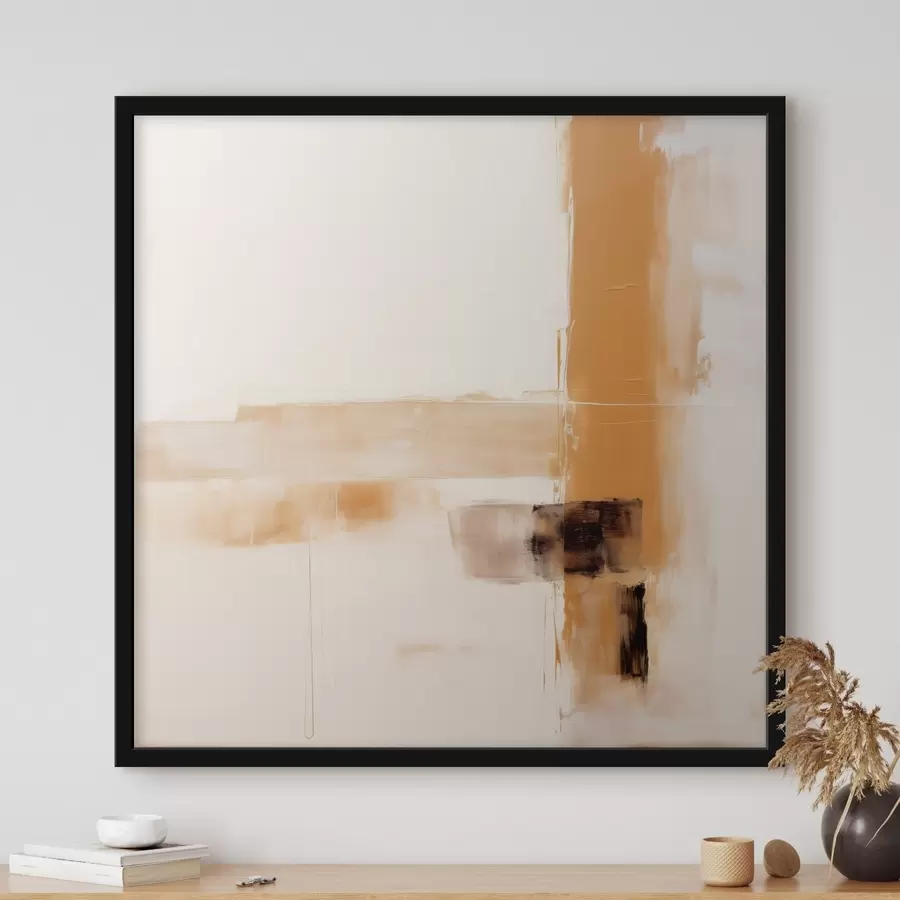 carta da parati Astrazione arancione e marrone nr. f46307