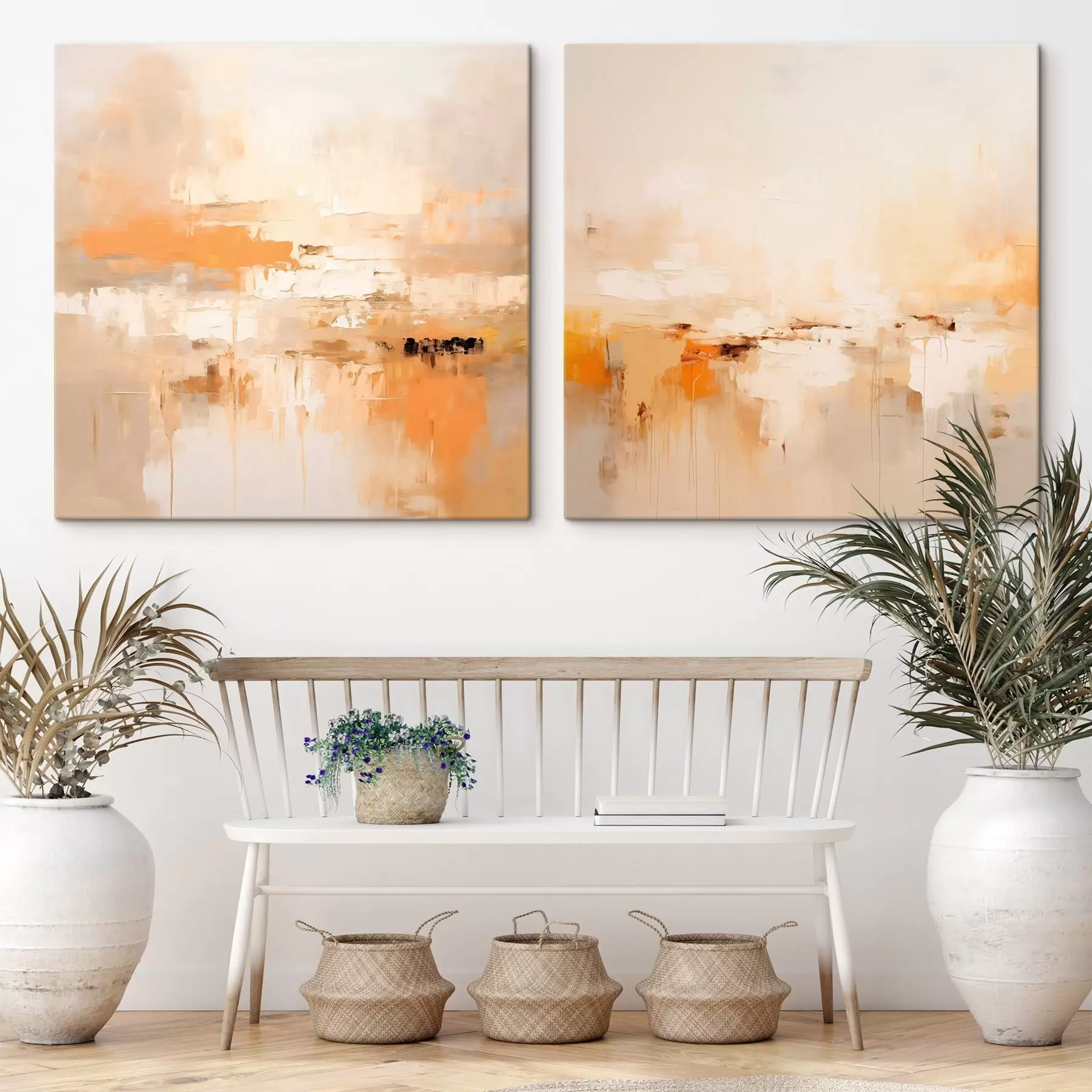 carta da parati Dipinto astratto leggero nei toni autunnali nr. m00895