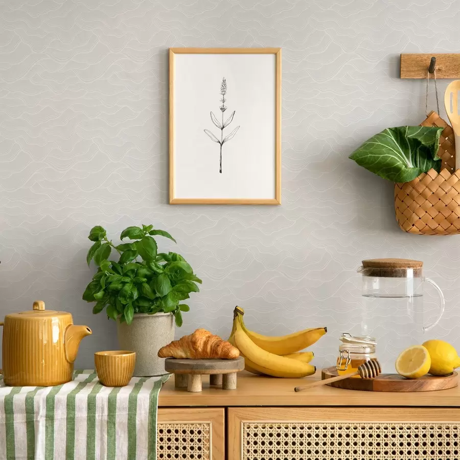 carta da parati Onde luminose, rilievo quasi bianco, minimo nr. a00682v2