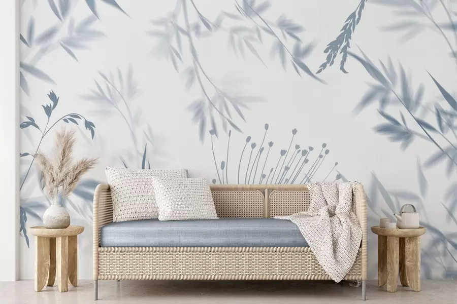 Carta da parati nature Sagome di fogliame 