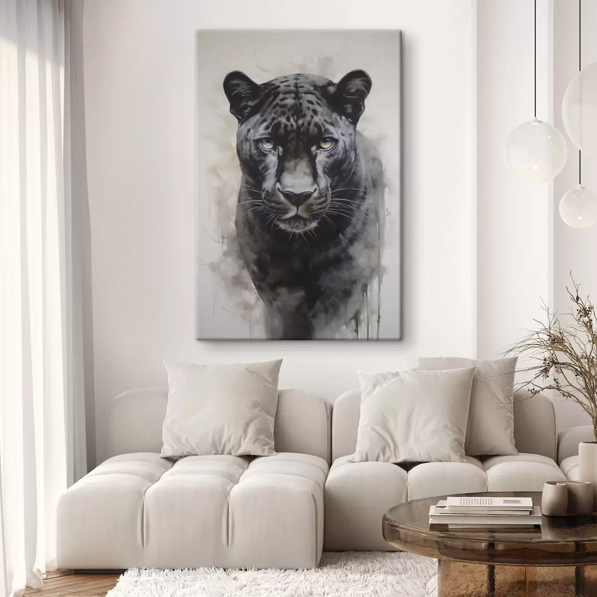 carta da parati Dipinto imitazione pantera nr. s46433