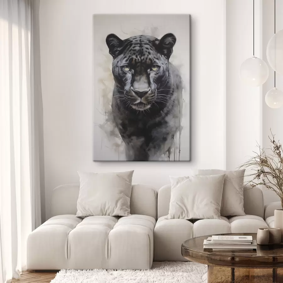 carta da parati Dipinto imitazione pantera nr. s46433