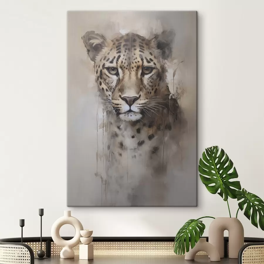 carta da parati Dipinto imitazione leopardo nr. s46434