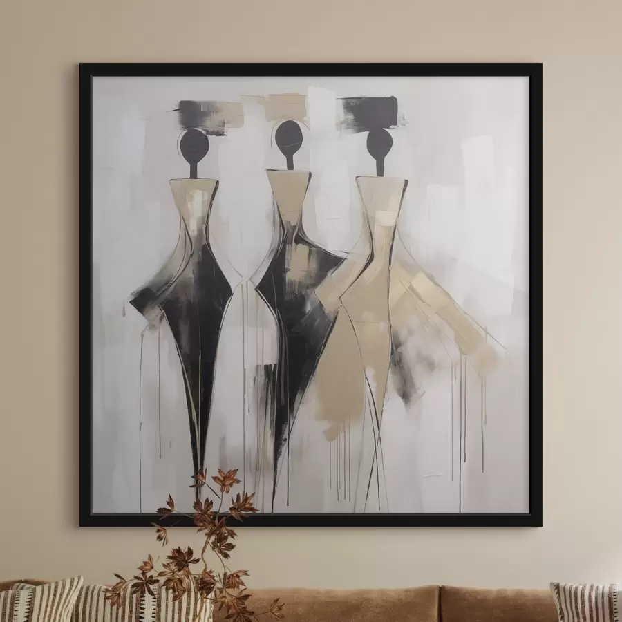 carta da parati Silhouette astratte nr. f46436