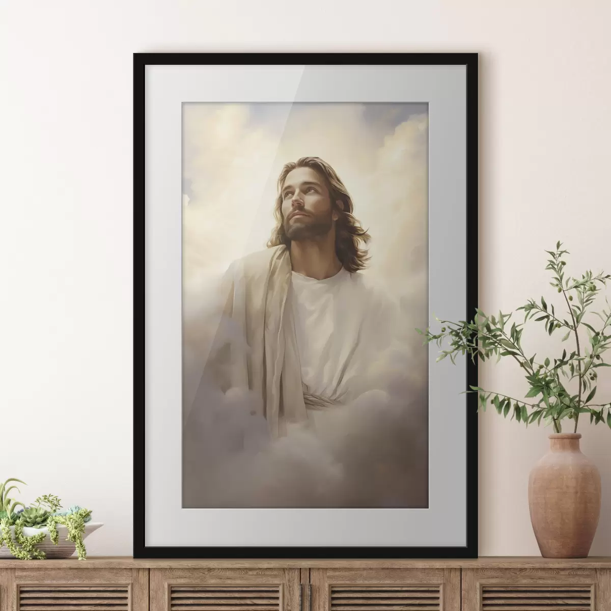 Poster Gesù tra le nuvole f46445