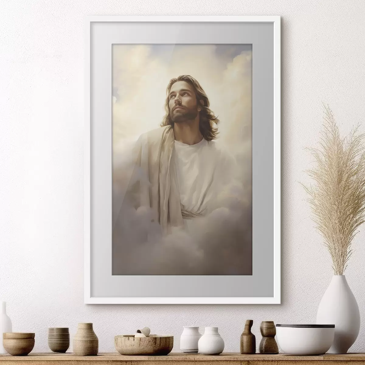 Poster Gesù tra le nuvole f46445