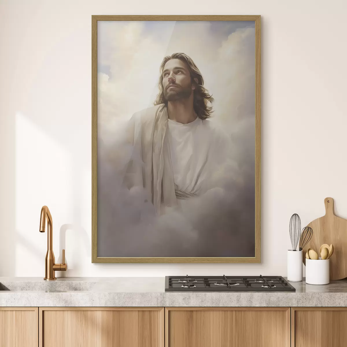 Poster Gesù tra le nuvole f46445