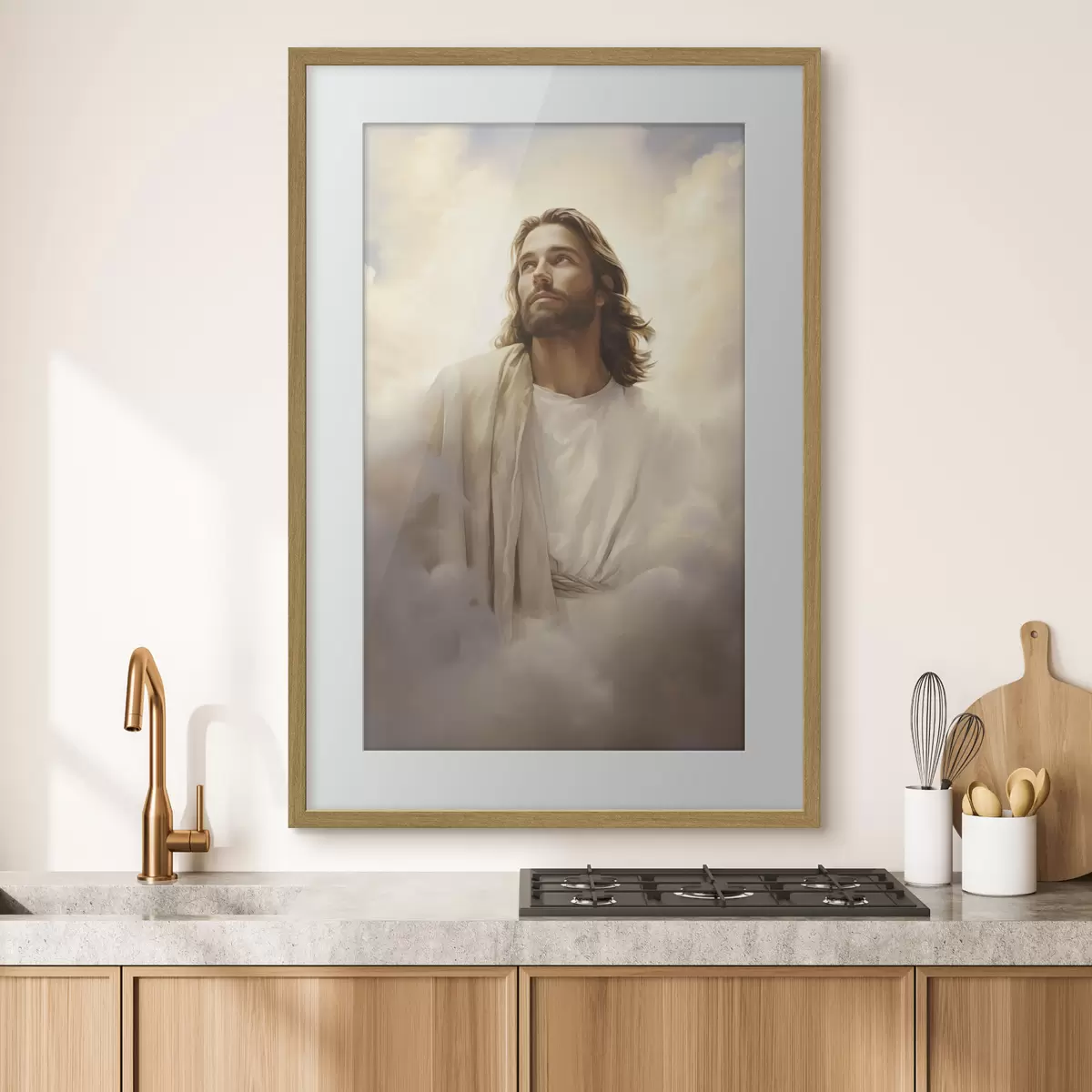 Poster Gesù tra le nuvole f46445