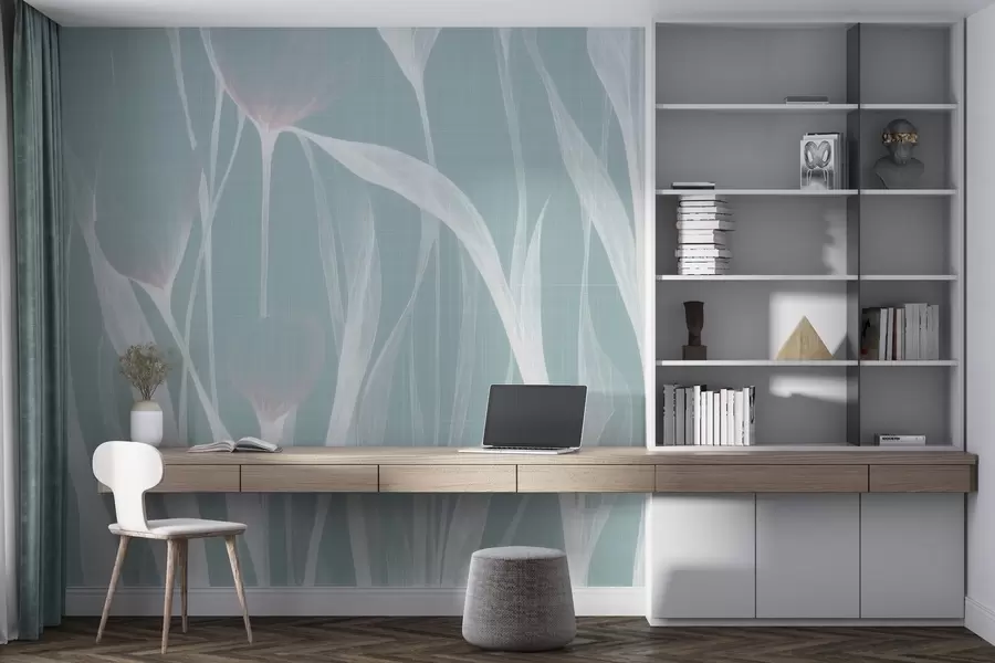 Carta da parati Moderno Fragili tulipani traslucidi n. w04831v2