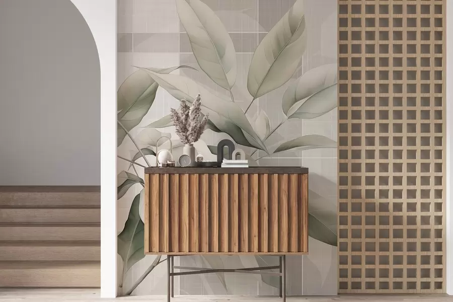 Carta da parati Moderno Ramo di albero aggraziato n. w04840