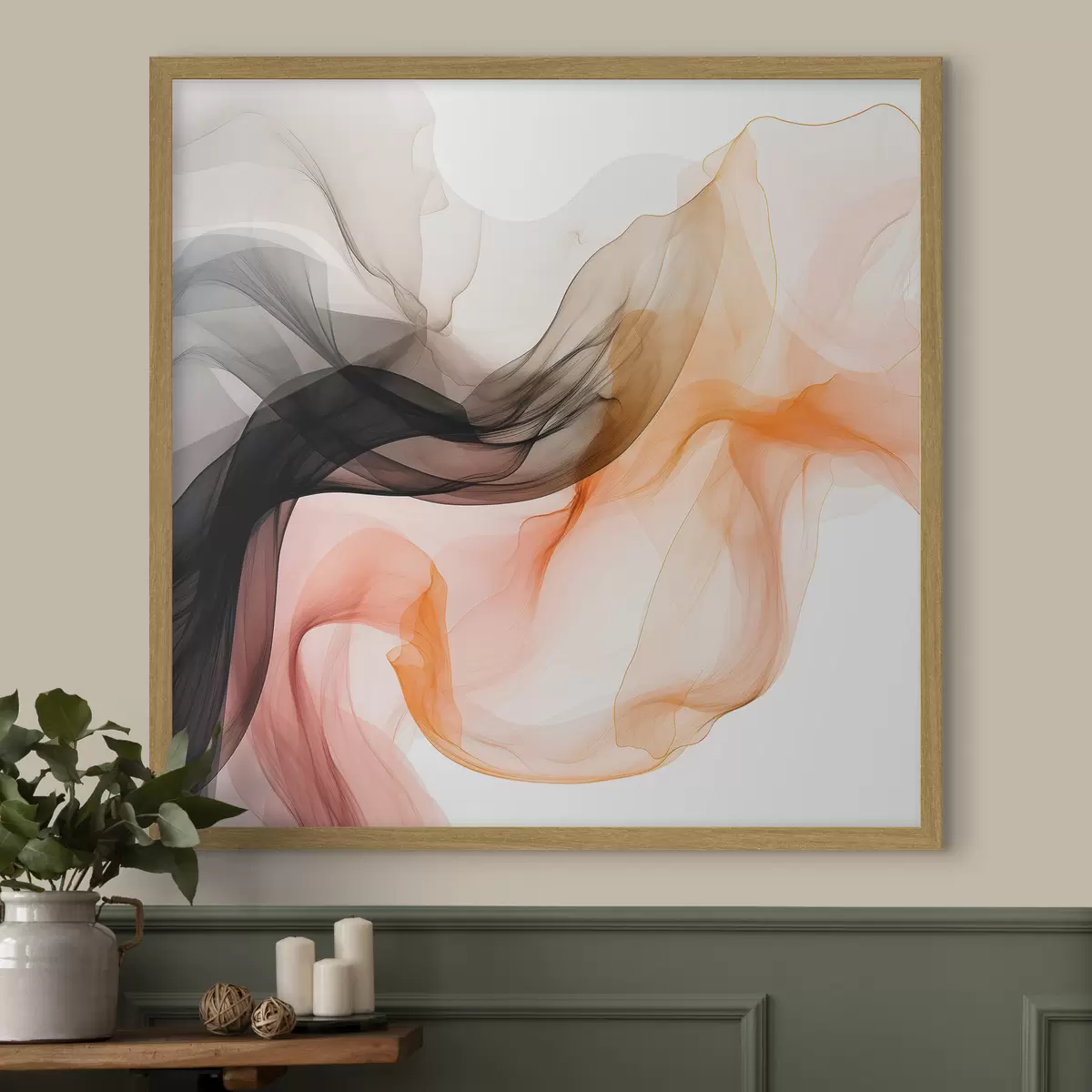 Poster Flussi d'aria, astrazione trasparente f46332