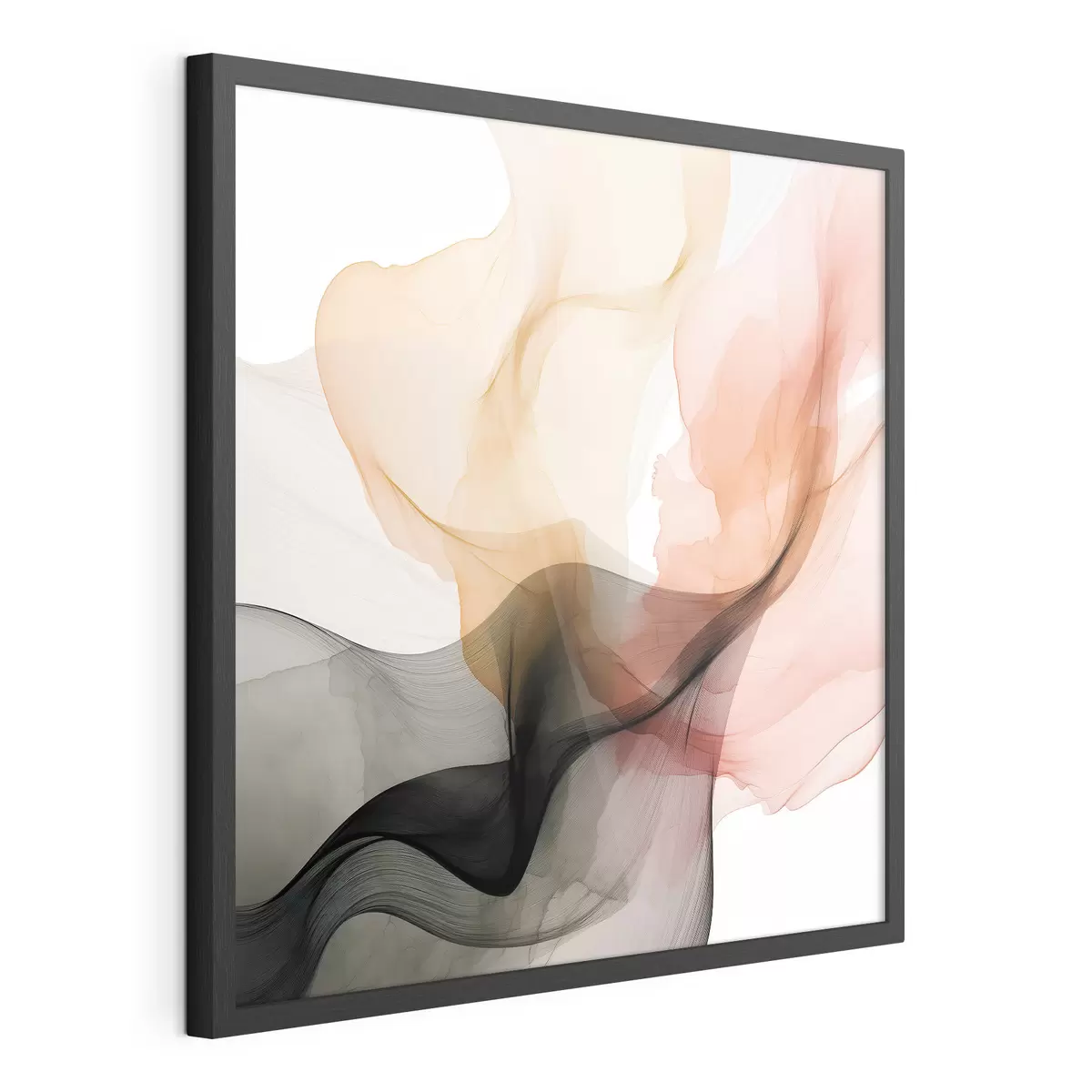 Poster Corallo e grigio si fondono in uno stile delicato f46333