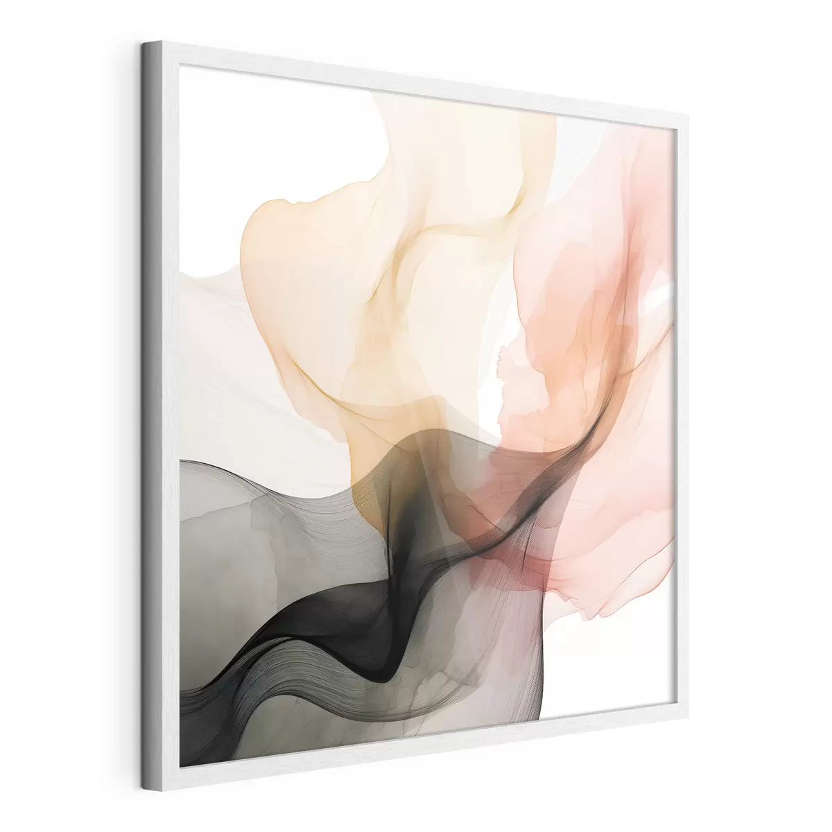 Poster Corallo e grigio si fondono in uno stile delicato f46333