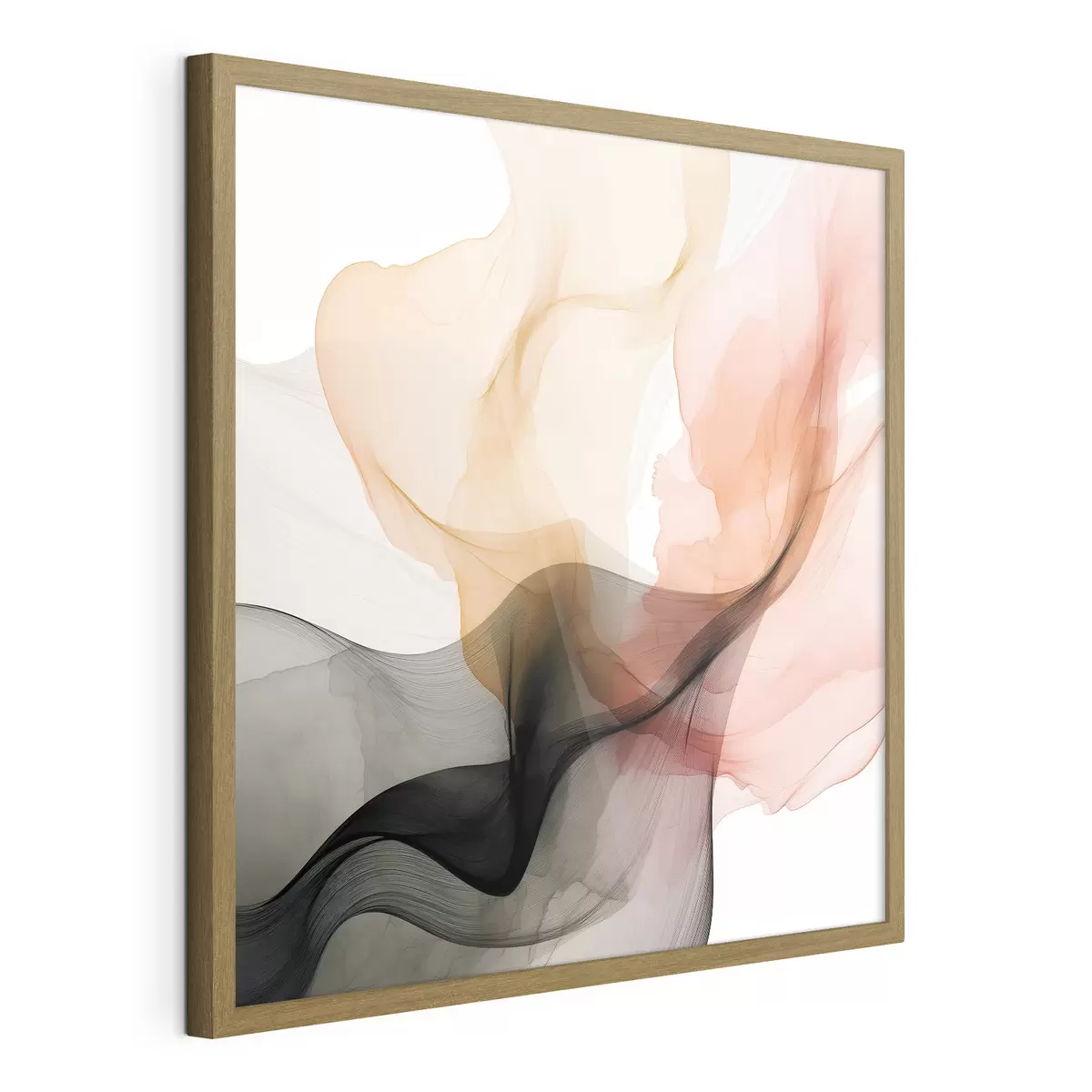 Poster Corallo e grigio si fondono in uno stile delicato f46333