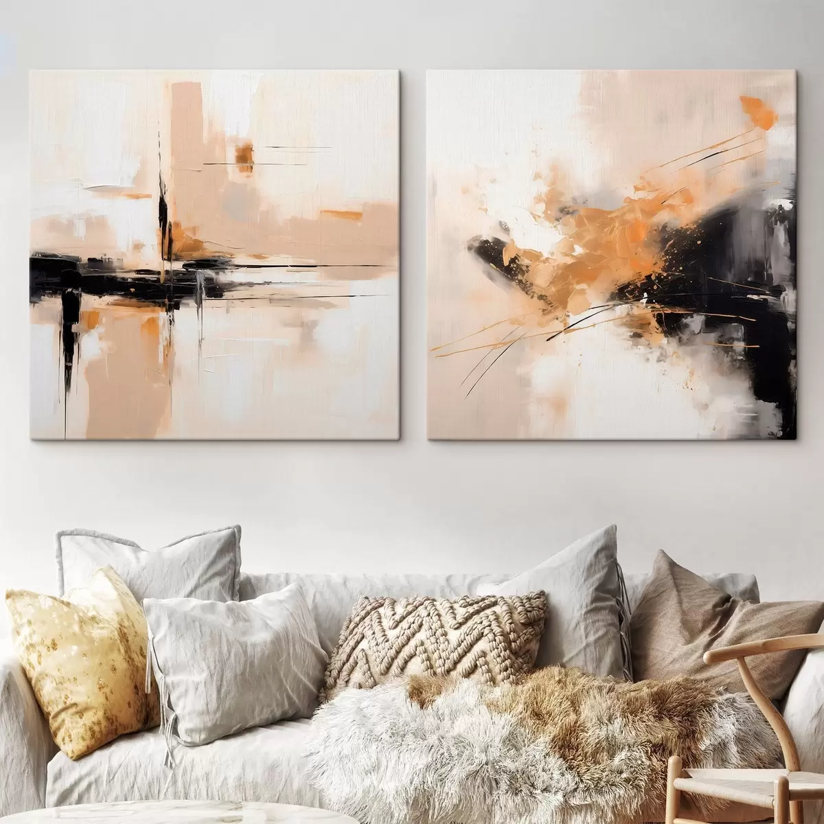 carta da parati Geometria ed espressione nello stile ad olio nr. m00901