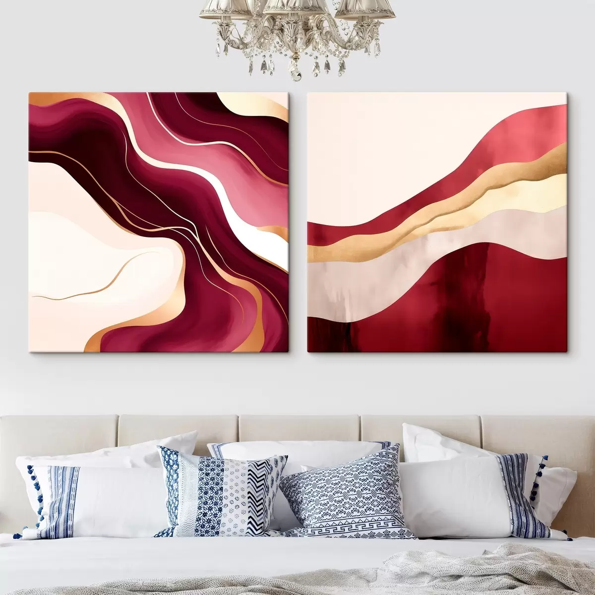 carta da parati Astrattismo ondulato, ricche sfumature nr. m00903