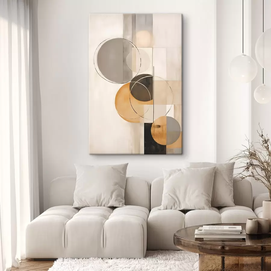 carta da parati Astrazione geometrica con cerchi nr. s46358