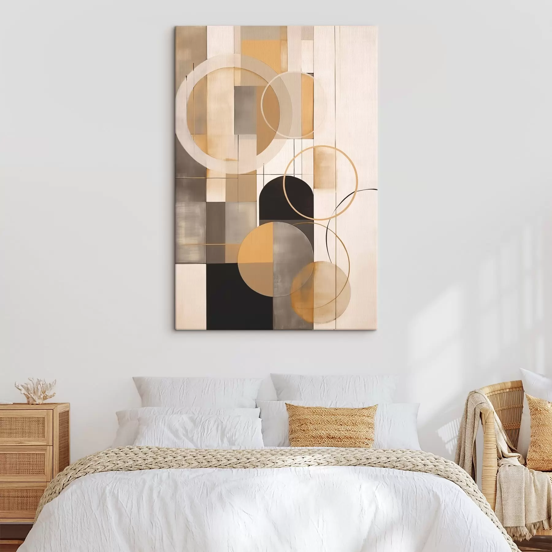 carta da parati Astrazione geometrica con cerchi nr. s46359