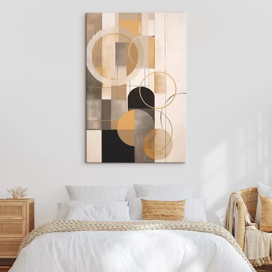 carta da parati Astrazione geometrica con cerchi nr. s46359