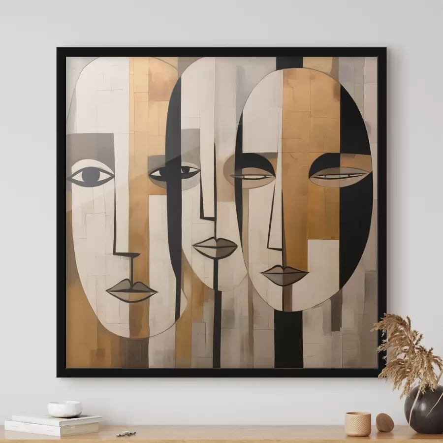 carta da parati Facce astratte nr. f46452