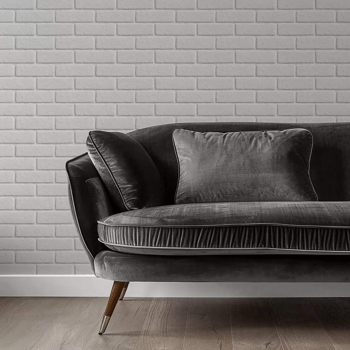 Carta da parati Texture mattoni bianchi, disposizione orizzontale a00877