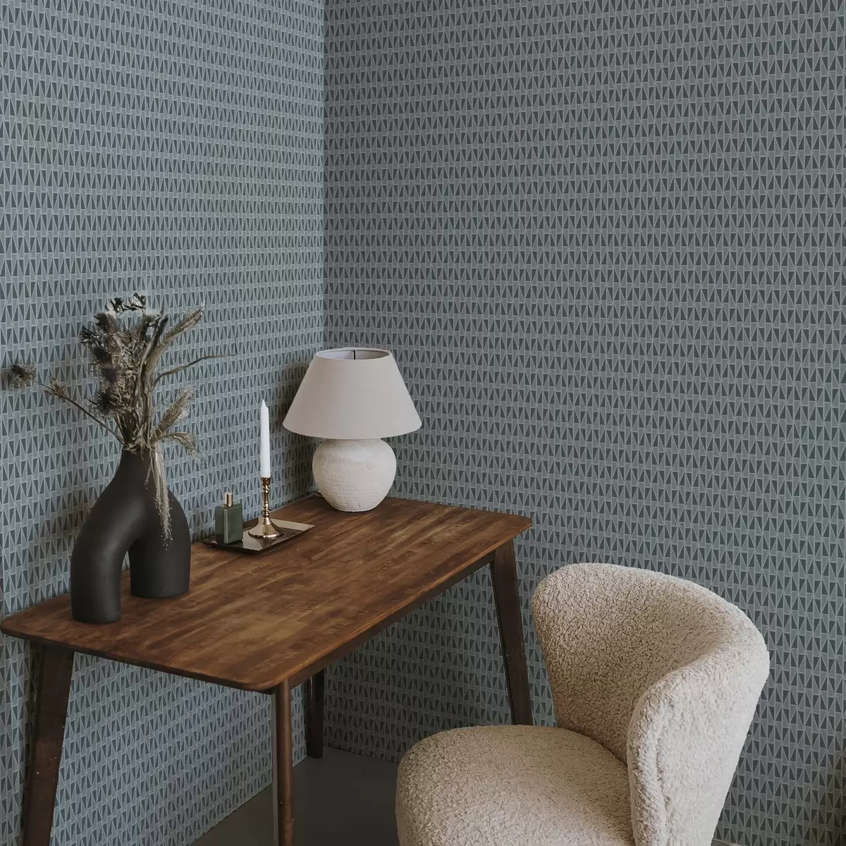 Carta da parati Griglia in vetro color verde acqua con rinforzi diagonali a00902