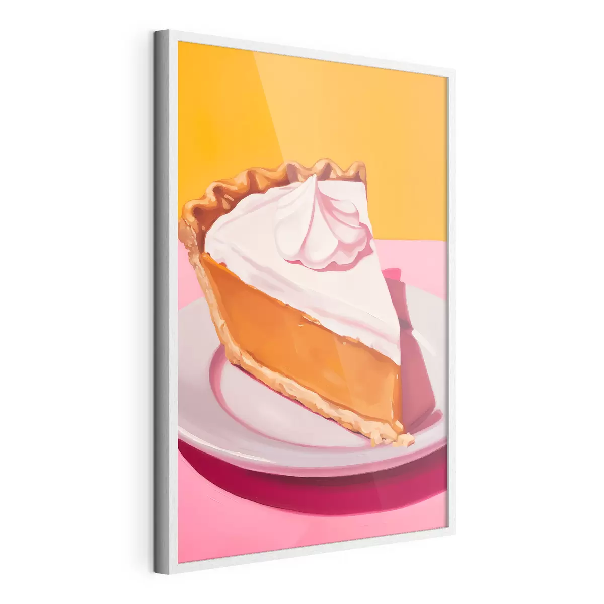 Poster Fetta di torta di zucca. Illustrazione pop art f46462